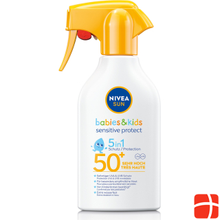 Nivea Protect Sensitive Babies&Kids Trigger SPF50+, size sun spray, SPF 50+, 270 ml