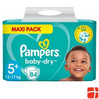 Pampers Baby-Dry размер 5+, 84 подгузника