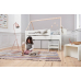 Manis-h Manis h crib NANNA with 3x Silver drawers Snow white