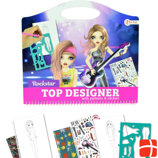 Toi-Toys Sketchbook Fashion Rockster with Stickers and Templates