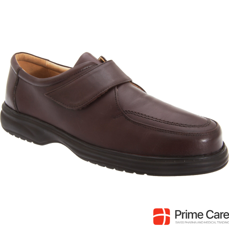 Roamers Superlite Leather Shoes Shoes With Velcro Wide Fit