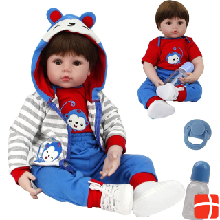 Antboat Boys baby dolls 60cm, soft silicone
