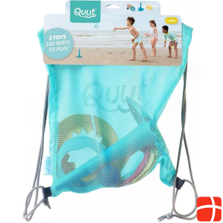 Quut Beach Set 1: 1 Triplet + 1 Ringo combi (6rings + 1 ball) in mesh beach bag