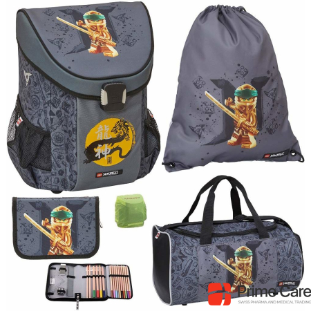 Familando Ninjago School Bag Set (Grey)