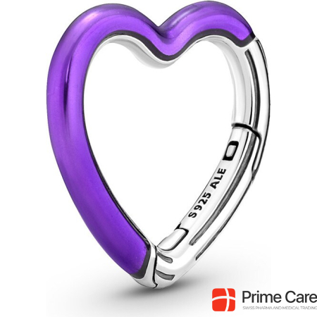 Pandora Me Bright Purple Styling Heart Connector
