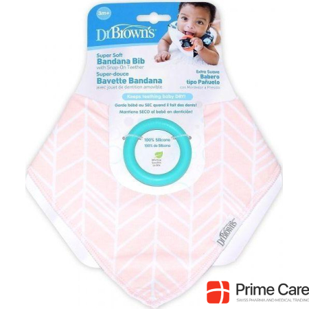 Dr Browns Dr. Browns bib with teeth 3m + Dr. Browno