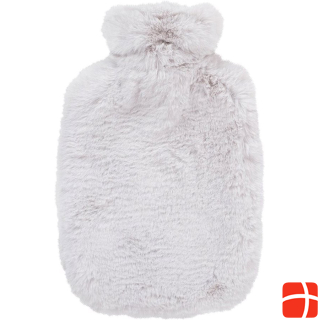 Fashy Hot water bottle fleece cover Extra Soft light gray