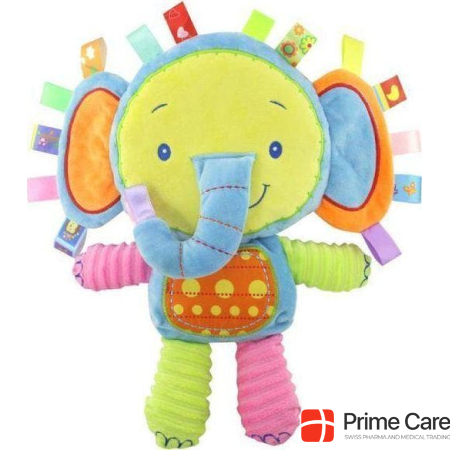 Askato Cute toy with squeak and rattle elephant 116655