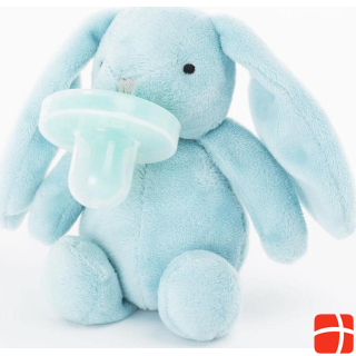 Minikoioi Pacifier with a cozy BLUE bunny