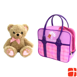 Cutekins plush toy Teddy bear with carrying bag, 35049