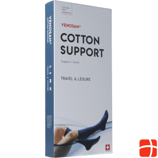 Venosan COTTON SUPPORT Socks A-D L black