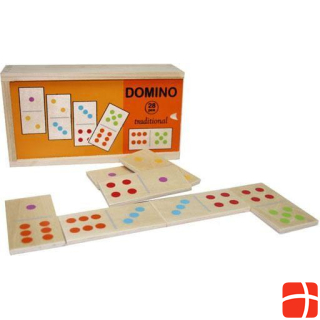 Brimarex Traditional wooden dominoes with 28 blocks