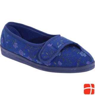 Comfylux Diana Slippers With Velcro Floral Pattern