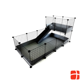 C&C Modular cage 4x2 + loft 2x1+ pilkas ramp