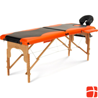 Массажная кровать Body Fit из 2-х частей два цвета черный - оранжевый (1041)