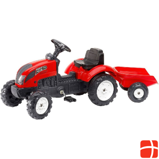 Falk Red Garden Master Tractor With Trailer 2/5