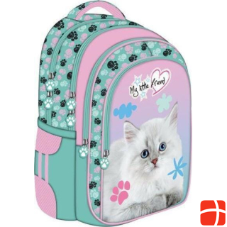 St. Majewski school backpack BPL-58 My Little Friend pastel cat