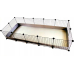 C&C modular cage for rodents (guinea pig, rabbit) 180 x 75 x 37 cm, silver