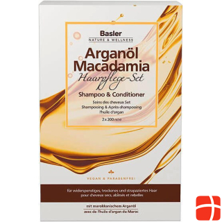 Basler Nature & Wellness Argan Oil Macadamia Hair Care Set