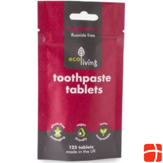 EcoLiving Toothpaste Tablets Fluoridfrei - Raspberry