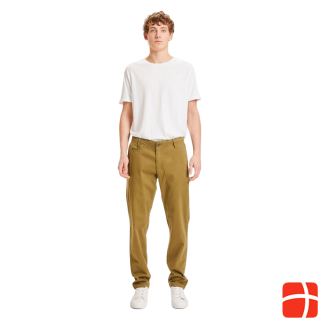 KnowledgeCotton Apparel CHUCK regular stretched chino pant Burned Olive 33