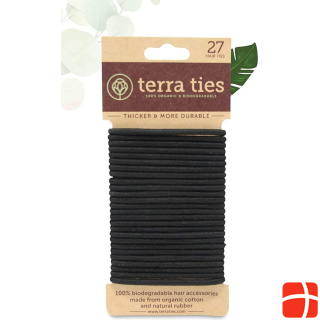 Terra Ties Natural Rubber Hair Ties (27 pcs)