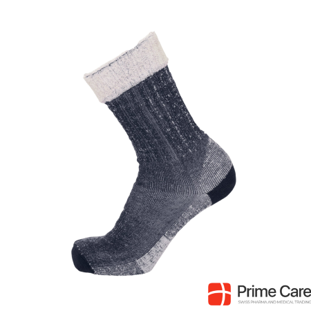 KnowledgeCotton Apparel ACACIA low terry wool sock 1 pack 1001 Total Eclipse 3842