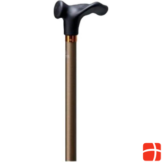 Gastrock Walking stick Comfort with soft grip anatomical right bronze