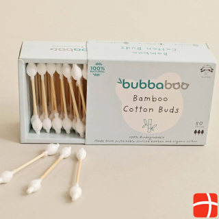 Bubbaboo Bamboo Organic Cotton Swabs with Safety Head