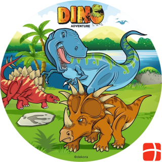 Dekora Disque comestible - Dinosaure (20cm)