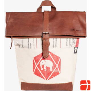 Elephbo Rolltop Leather Red Elephant