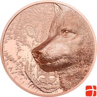 CIT Coin Invest Copper Mystic Wolf 50 г - сверхвысокий рельеф