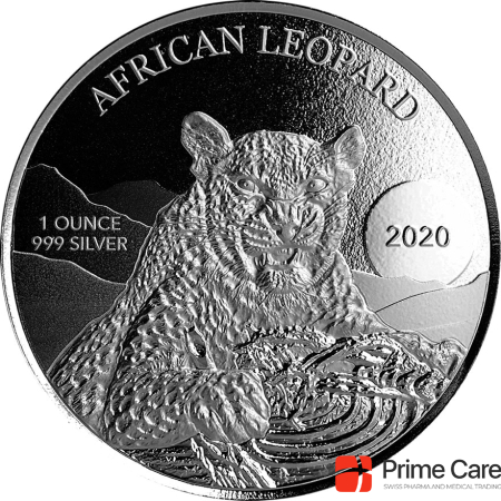 Scottsdale Mint Silver Ghana Leopard 1 oz - 2020