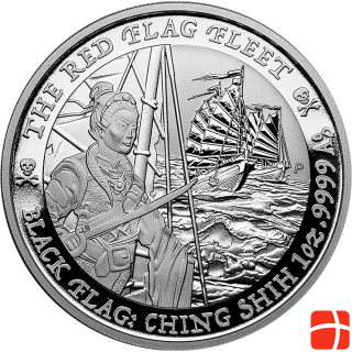 The Perth Mint Silver Black Flag - The Red Flag Fleet - 1 oz - 2021