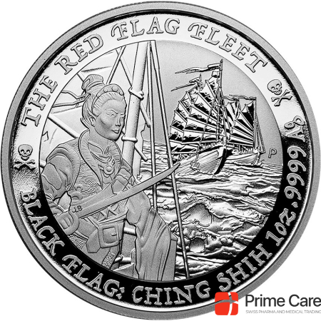 The Perth Mint Silver Black Flag - The Red Flag Fleet - 1 oz - 2021