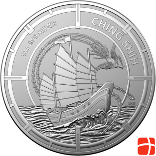 Royal Australian Mint Silver Pirate Queens - Ching Shih 1 oz - RAM 2021