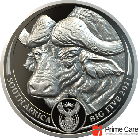 South Africa Mint Platinum Buffalo 1 oz PP - Big Five South Africa
