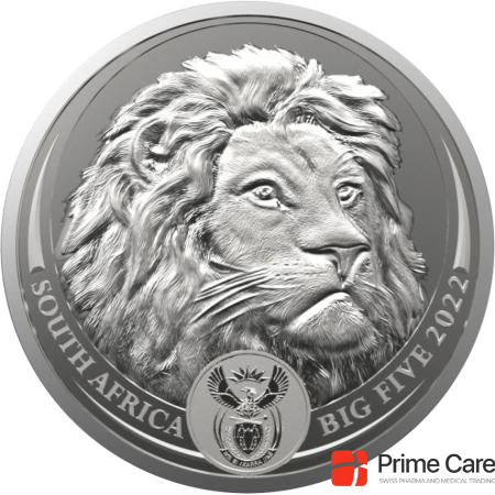 South Africa Mint Silver Lion 1 oz - Big Five Series II - 2022