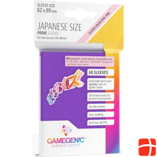 Gamegenic GGS10123ML - PRIME Japanese size sleeves, purple (60 sleeves)