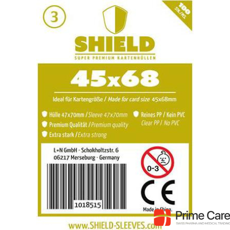 Dragon Shield 1018515 - 100 Premium Card Sleeves 45 x 68 mm
