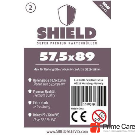 Dragon Shield 1018519 - 100 Premium Card Sleeves 57.5 x 89 mm