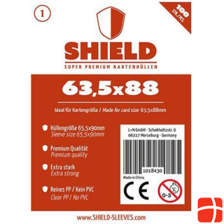 Dragon Shield 1018430 - 100 Premium Card Sleeves 63.5 x 88 mm