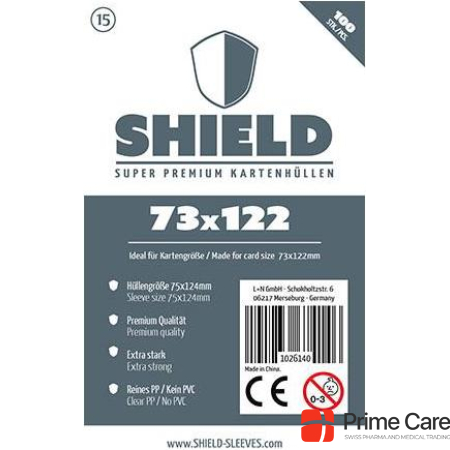 Dragon Shield 1026140 - 100 Premium Card Sleeves 73 x 122 mm