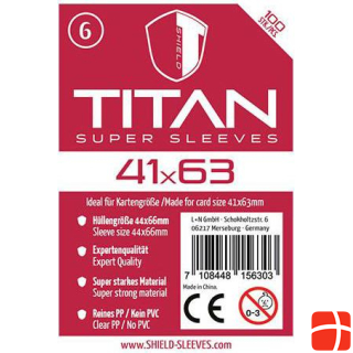 Dragon Shield 1024468 - Titanium - 100 Super Sleeves for card size 41 x 63 mm