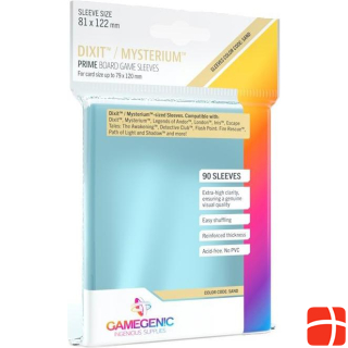 Gamegenic GGS10040 - Prime Dixit Sleeves 81 x 122 mm - Transparent (90 Sleeves)
