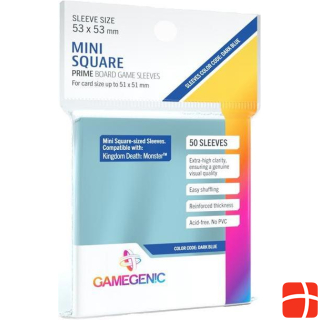 Gamegenic GGS10047 - Prime Mini Square Sleeves 53 x 53 mm - Transparent (50 Sleeves)