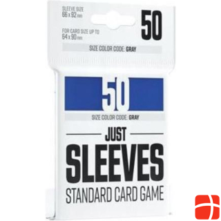 Gamegenic GGX10008ML - Just Sleeves - Standard Card Game, blue (50 Sleeves)