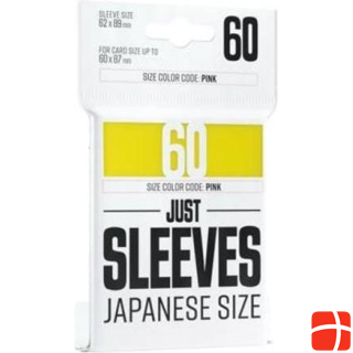 Gamegenic GGX10017ML - Just Sleeves - Japanese Size, yellow (60 Sleeves)