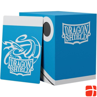Arcane Tinman ART30603 - Double Deck Shell: Protective box for cards - Blue/Black, for 150+ cards