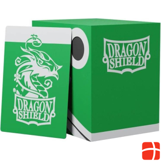 Arcane Tinman ART30604 - Double Deck Shell: Защитный бокс для карт - Зеленый/Черный, на 150+ карт
